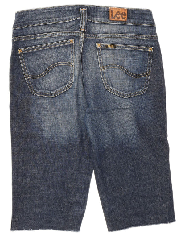 Lee Damen Leola Bermuda Denim Shorts W30 Mittelblaue Baumwolle