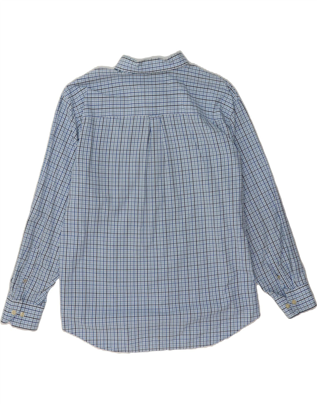 IZOD Mens Shirt 2XL Blue Check Cotton Vintage Izod and Second-Hand Izod from Messina Hembry 