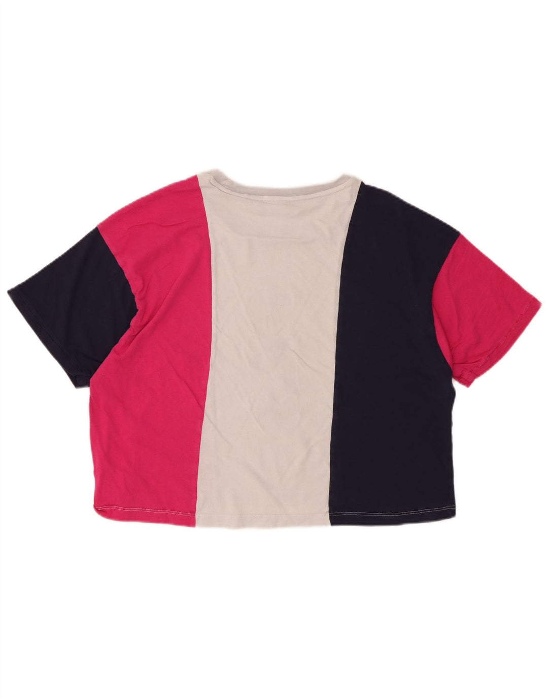 FILA Damen Grafik-T-Shirt-Oberteil IT 42 Medium Mehrfarbig Colourblock
