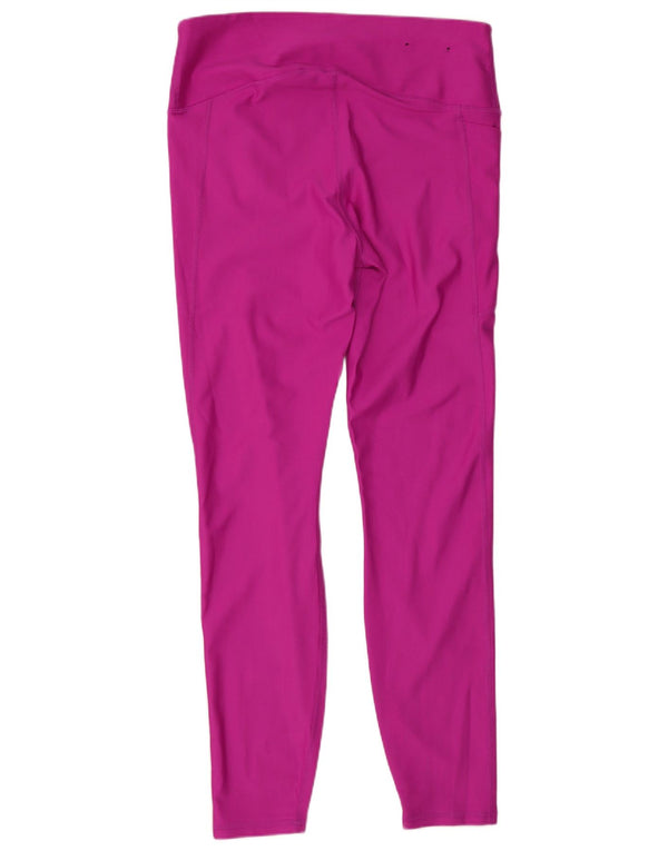 Under Armour Damen Leggings UK 14 Large Lila Polyester