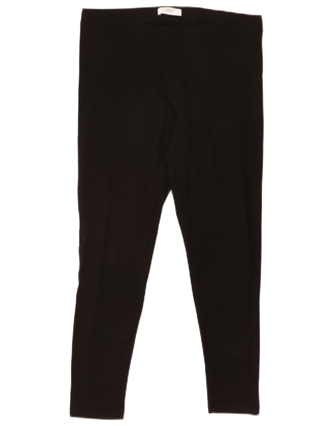 Marks & Spencer Damen Leggings UK 14 Große schwarze Baumwolle