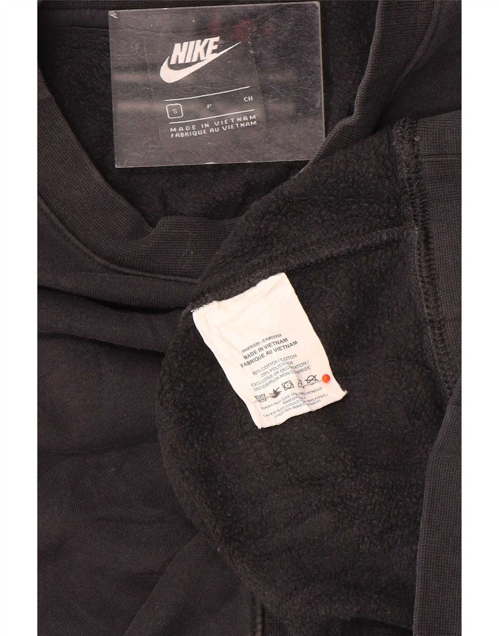 Nike Herren Sweatshirt Pullover Small Schwarz Baumwolle
