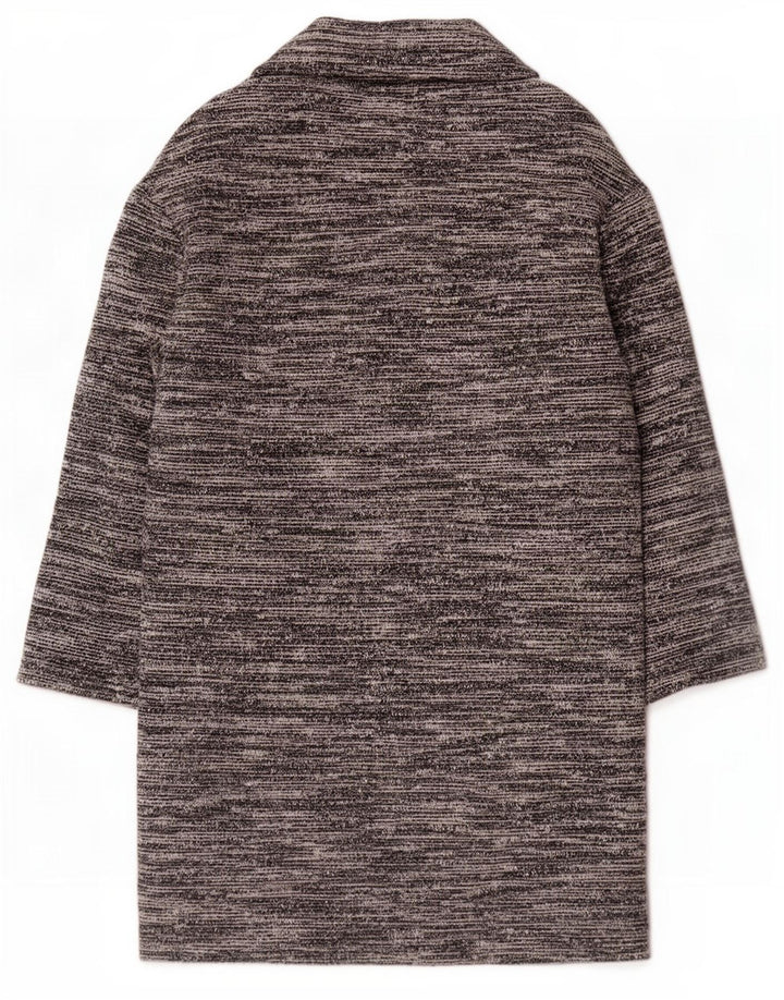 Marks & Spencer Damen-Mantel mit 3/4-Ärmeln, Gr. 10, Größe S, Grau meliert
