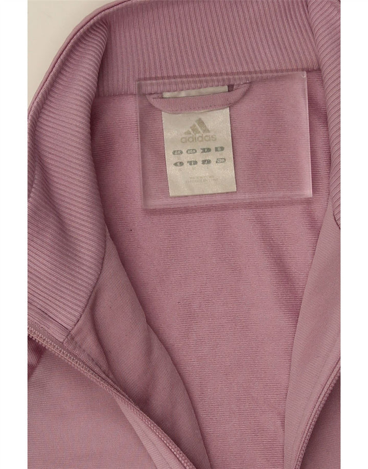Adidas Damen Trainingsanzug Top Jacke UK 12 Medium Lila Polyester