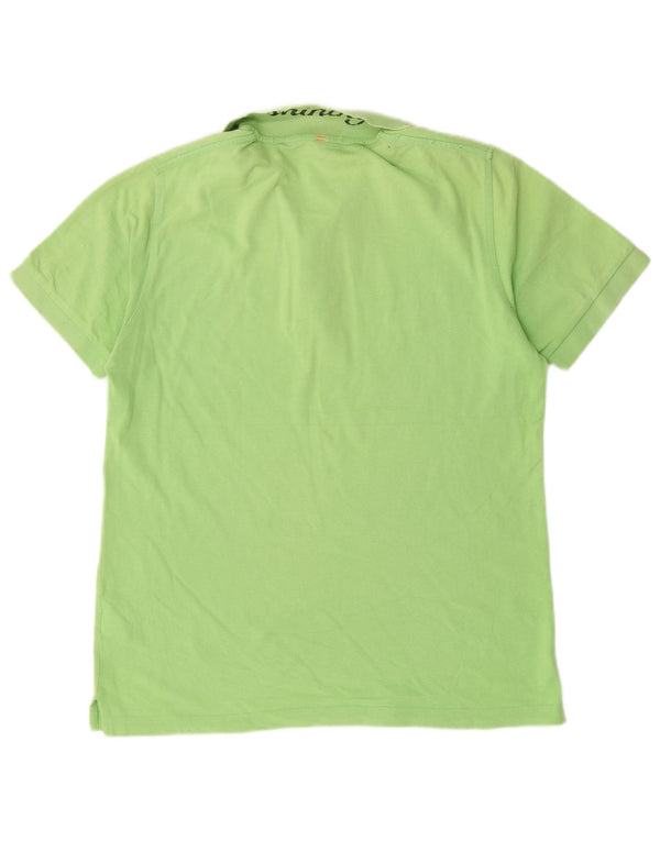 Sun68 Herren-Poloshirt, groß, grüne Baumwolle