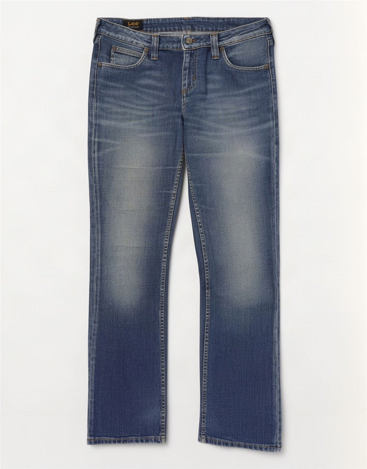 Lee Damen Jinx Bootcut Jeans W33 L33 Blaue Baumwolle