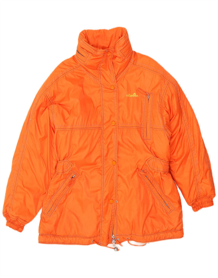 Ellesse Womens Loose Fit Skijacke UK 14 Large Orange Polyamid
