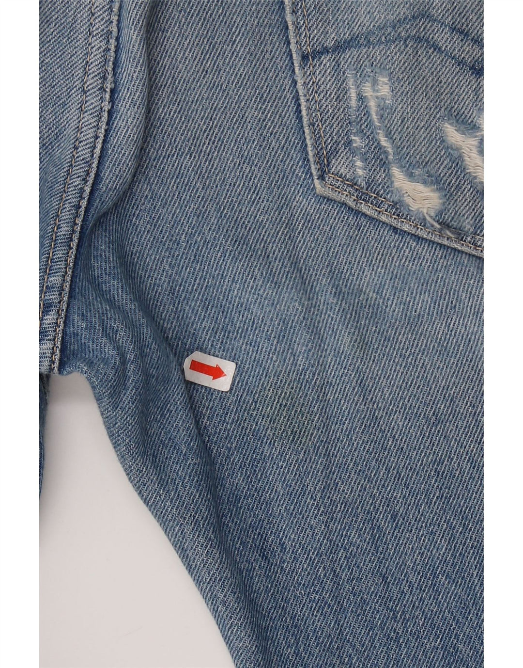 REPLAY Herren 901 Distressed Slim Jeans W33 L34 Blaue Baumwolle