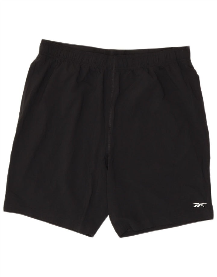 Reebok Herren Sportshorts XL Schwarz Polyester