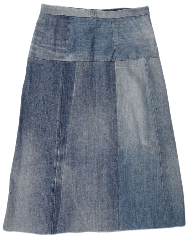 Vintage Damen Jeansrock mit hoher Taille, W30, Mittelblau