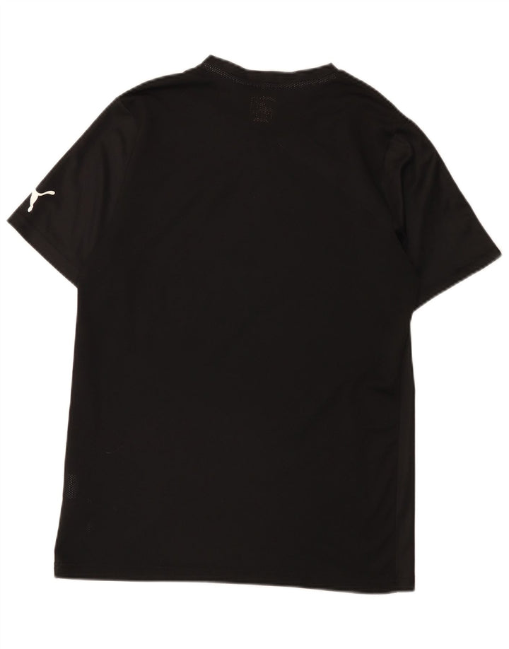 Puma Herren T-Shirt Top Medium Schwarz Colourblock Polyester