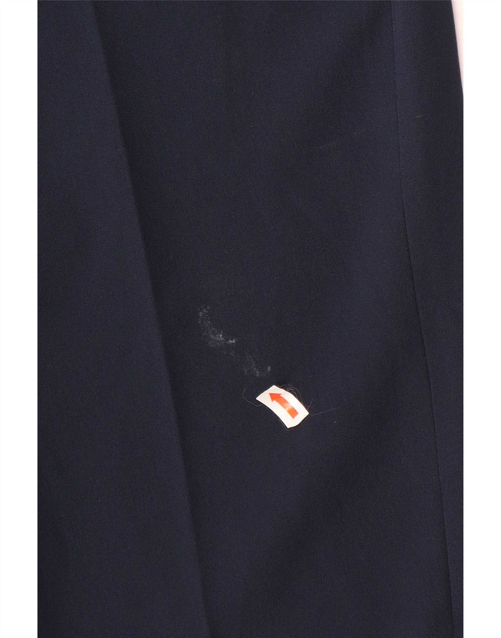 Schmale, verkürzte Damenhose von Zara, Größe L, W34, L26, Marineblau