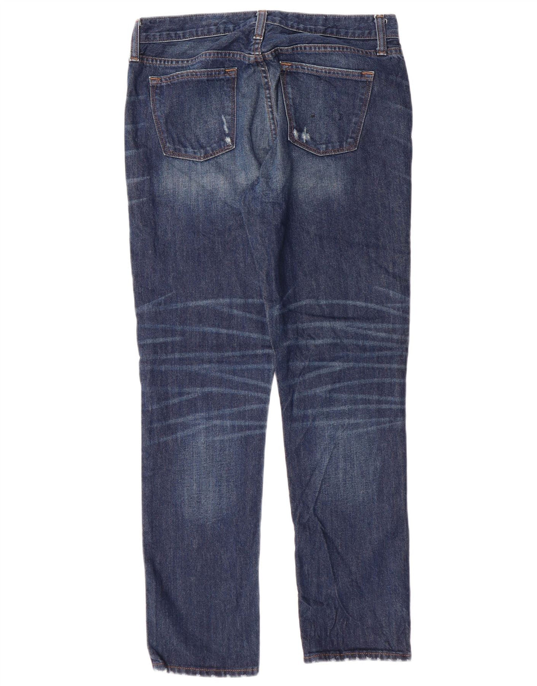 J. Crew Damen Boyfriend Distressed Slim Jeans W26 L28 Blaue Baumwolle