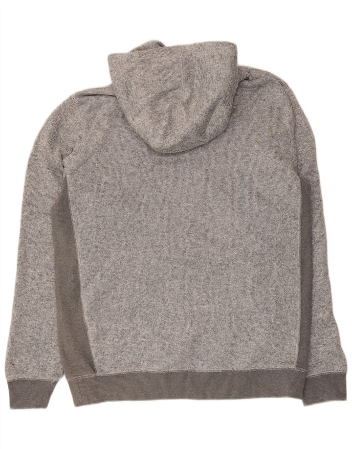 Quiksilver Herren-Kapuzenpullover, groß, graues Farbblock-Polyester
