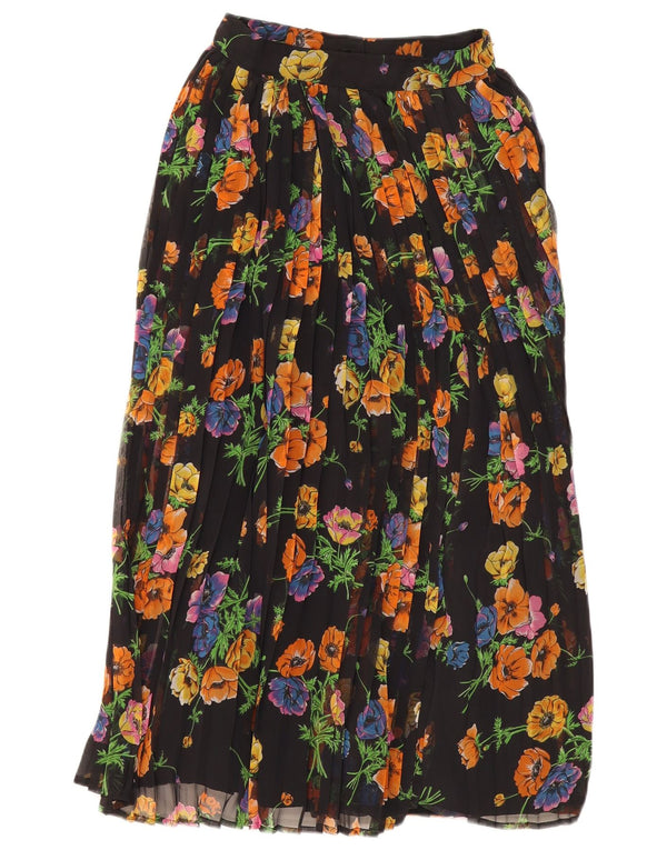 Prisma Damen Culottes Caprihose UK 10 Small W26 L20 Marineblau geblümt