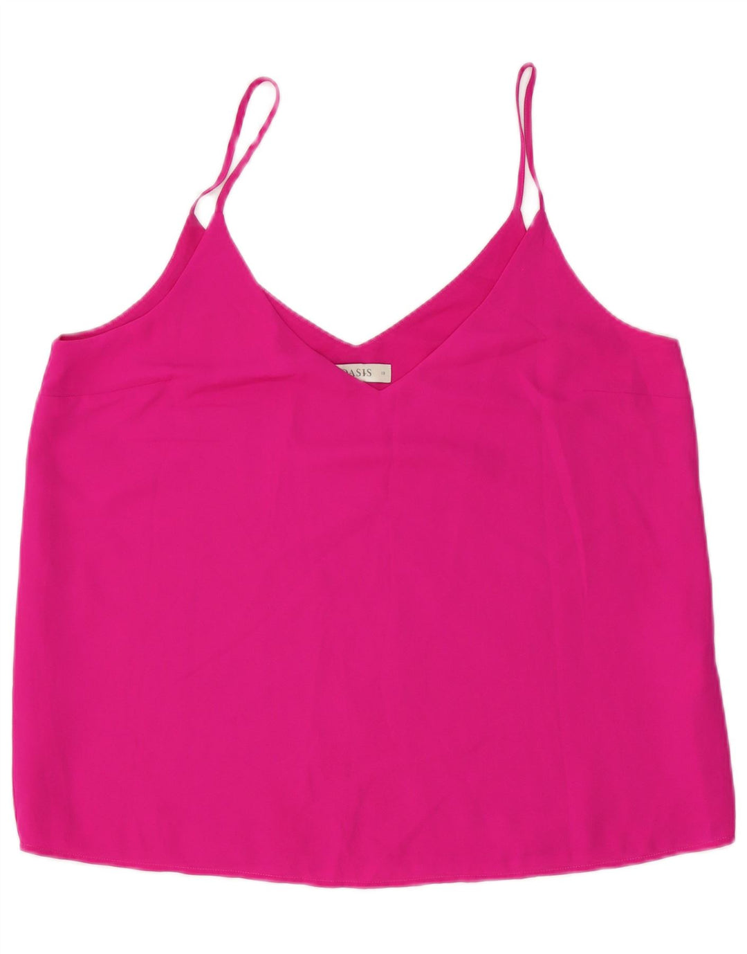 Oasis Damen Crop Cami Top UK 18 XL Rosa Polyester
