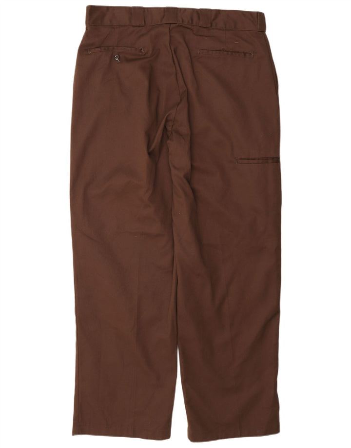 Dickies Gerade Herren-Cargohose W36 L31 Braunes Polyester