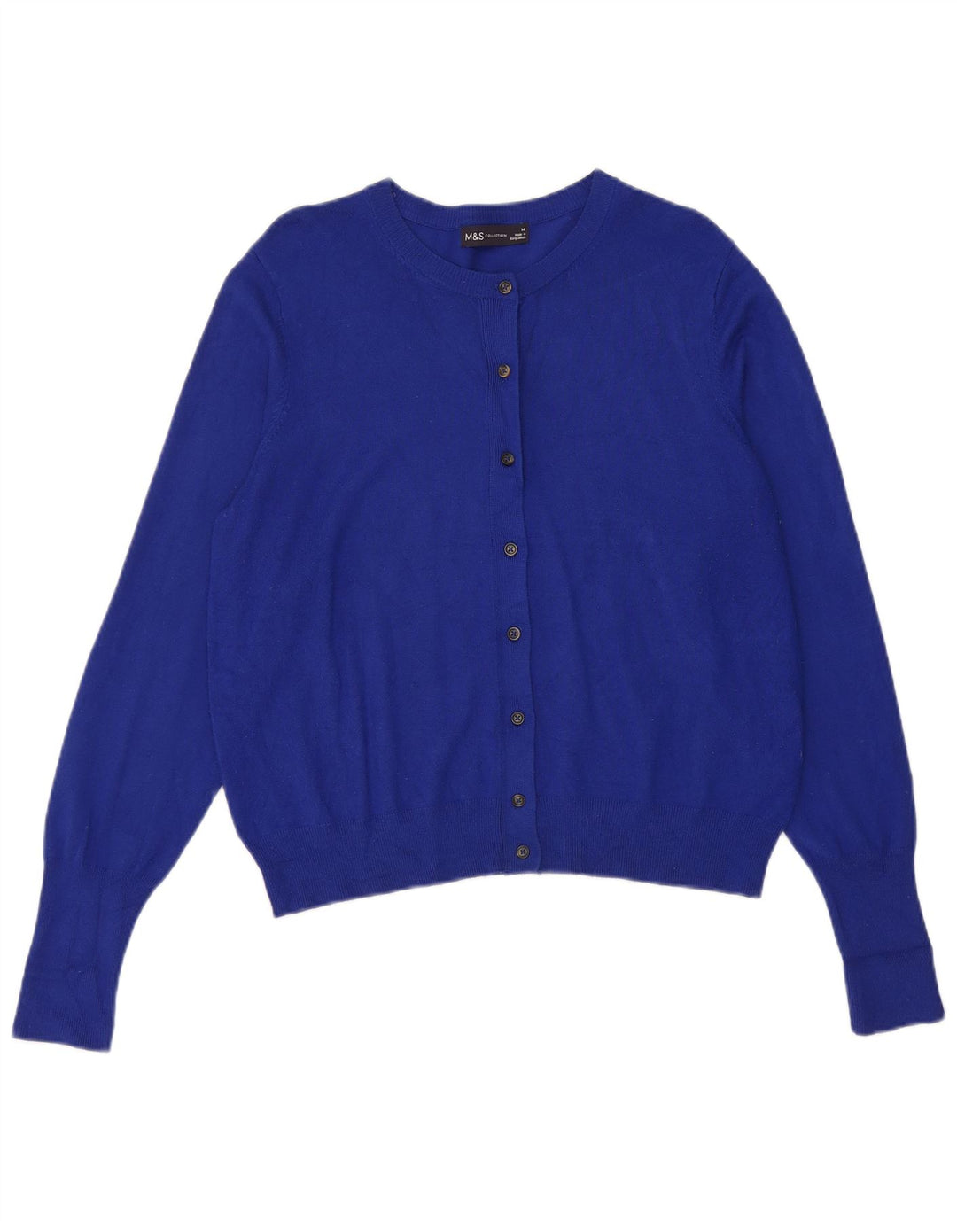 Marks & Spencer Damen-Cardigan-Pullover UK 14 Mittelblaue Viskose