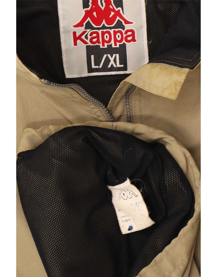 Kappa Herren Regenjacke UK 40 Large Khaki Polyamid