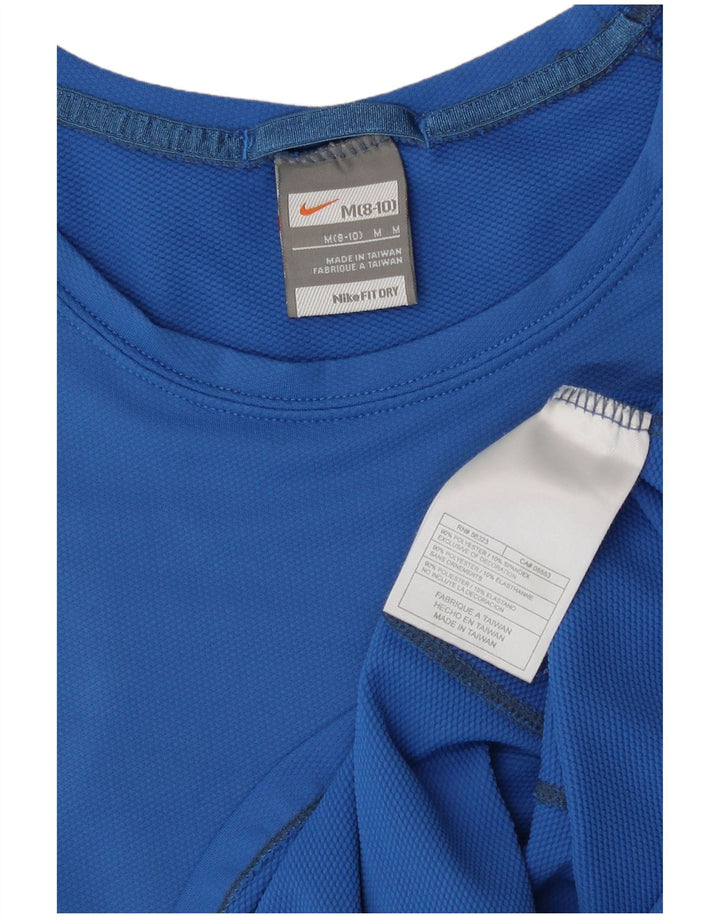 Nike Damen Weste Top US 8/10 Mittelblaues Polyester