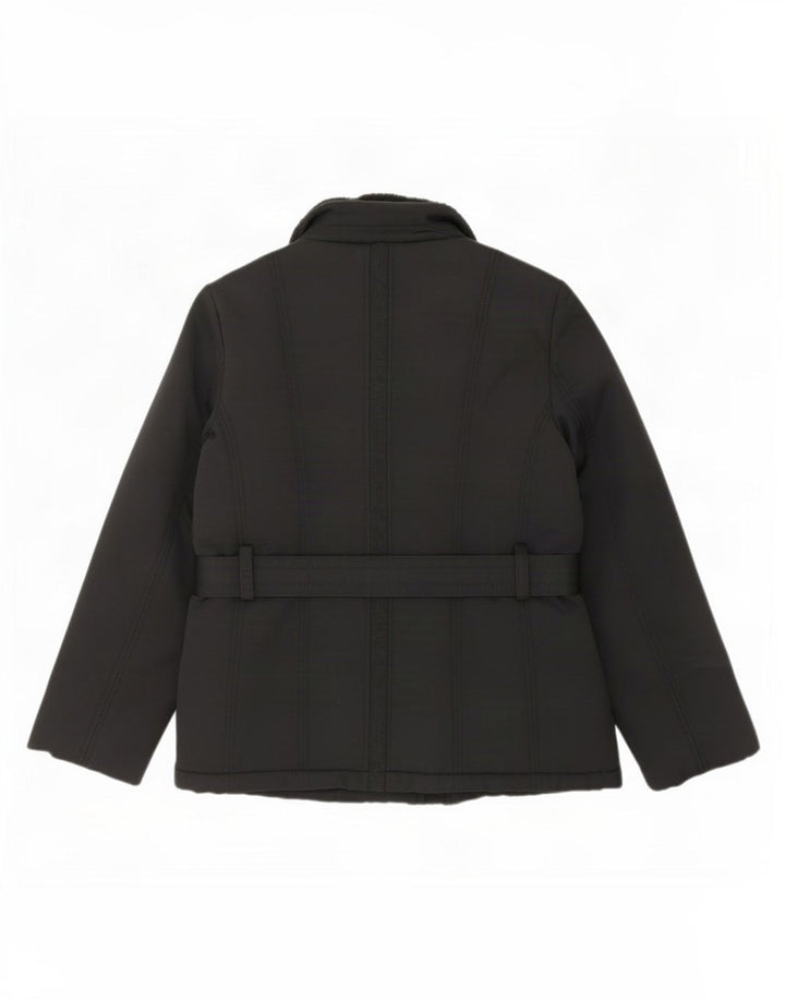 Zara Damen Wattierte Jacke UK 18 XL Schwarz