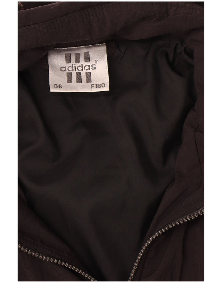 Adidas Herren Graphic Windbreaker Jacke UK 40/42 Medium Schwarz Colourblock