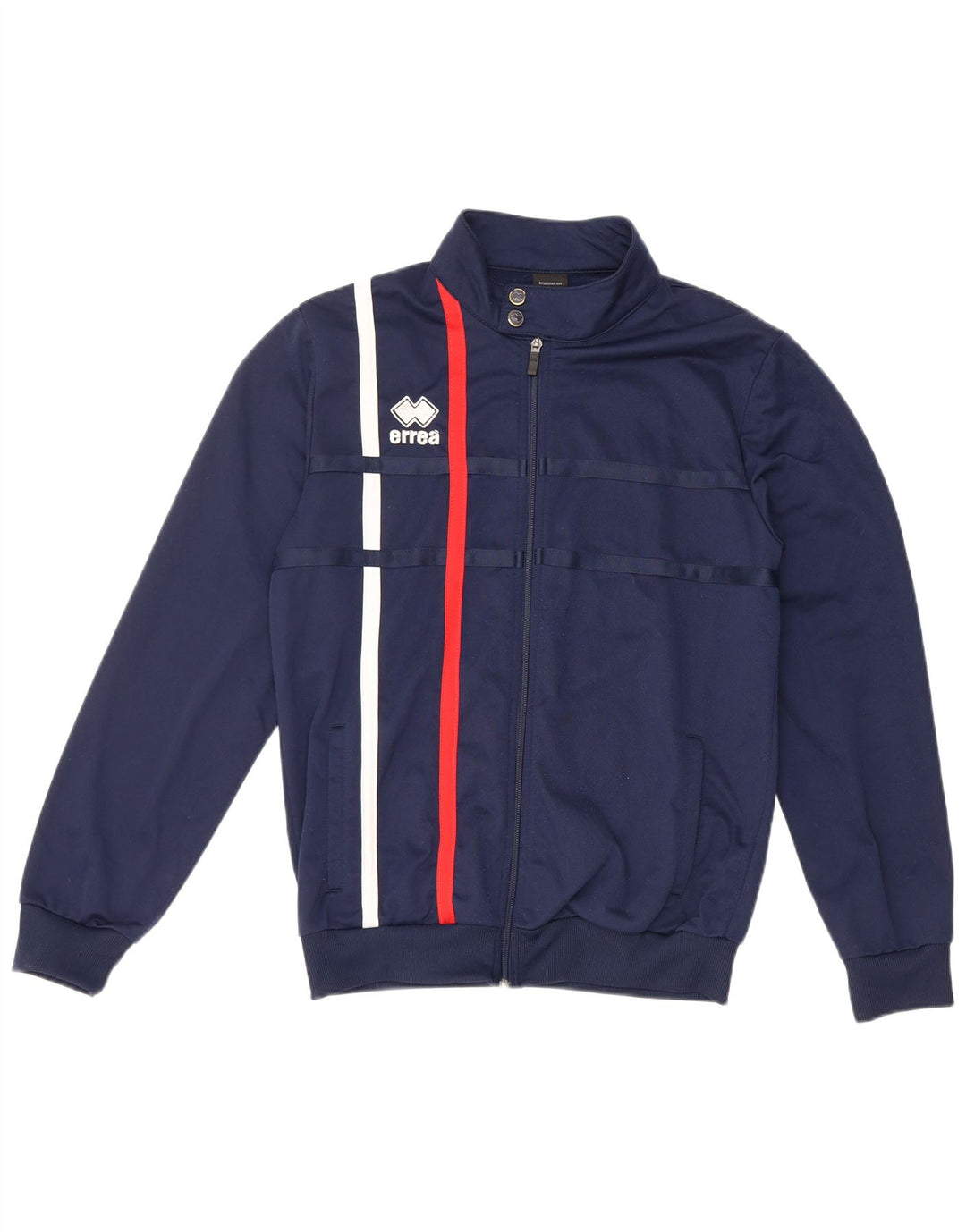 ERREA Herren-Trainingsanzug-Top-Jacke, mittelgroß, Marineblau gestreift