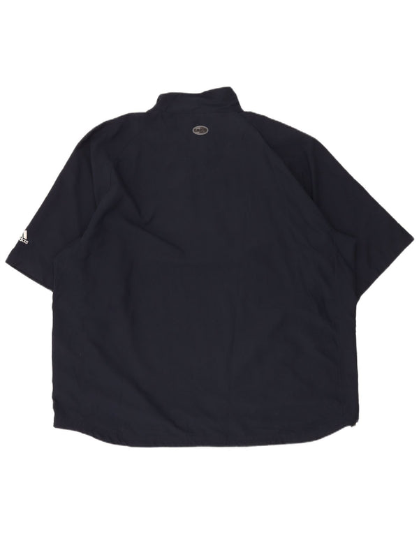 Adidas Herren Climacool Zip Neck Pullover Trainingsanzug Top 2XL Marineblau Sport