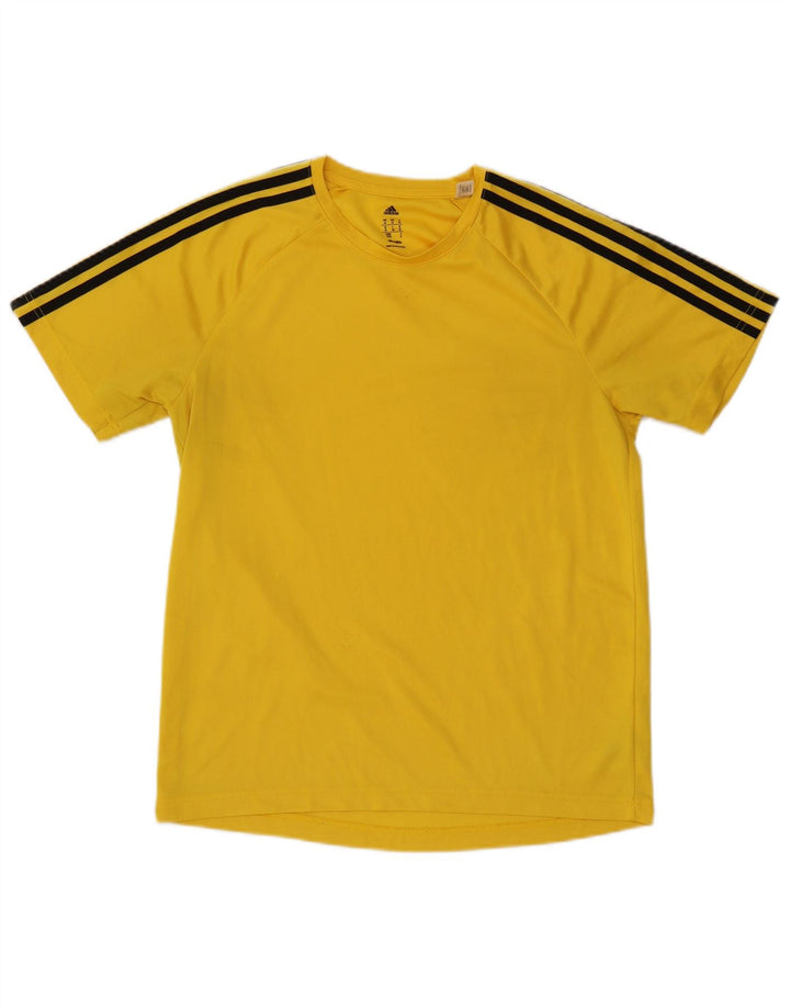 Adidas Herren Climalite T-Shirt Top Mittelgelbes Polyester