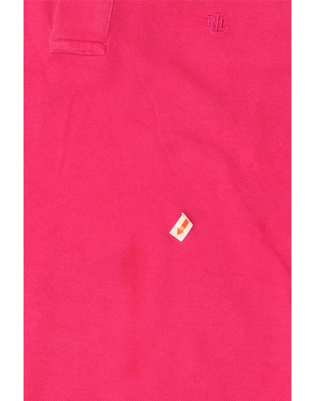 RALPH LAUREN Damen Poloshirt UK 18 XL Rosa Baumwolle