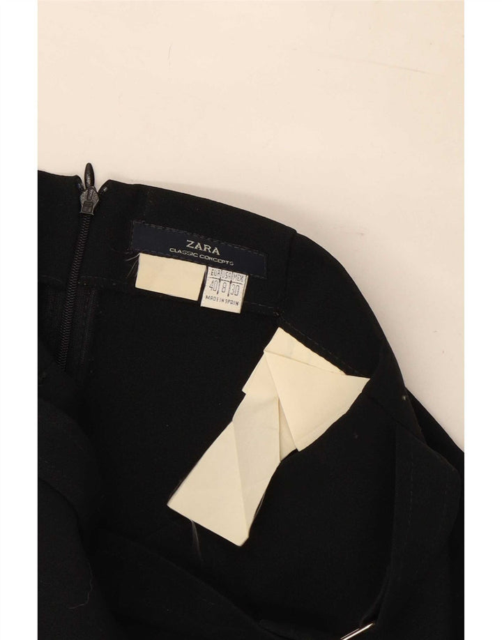 Zara Damen Minirock EU 40 Medium W30 Schwarz
