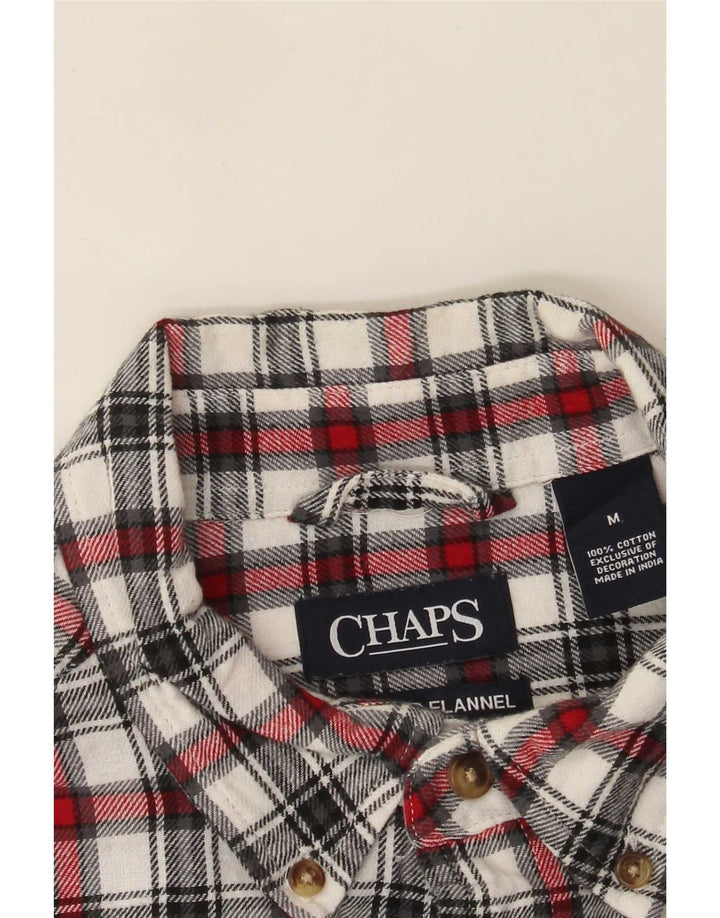 Chaps Herren-Flanellhemd, mittelgroß, mehrfarbig, kariert, Baumwolle