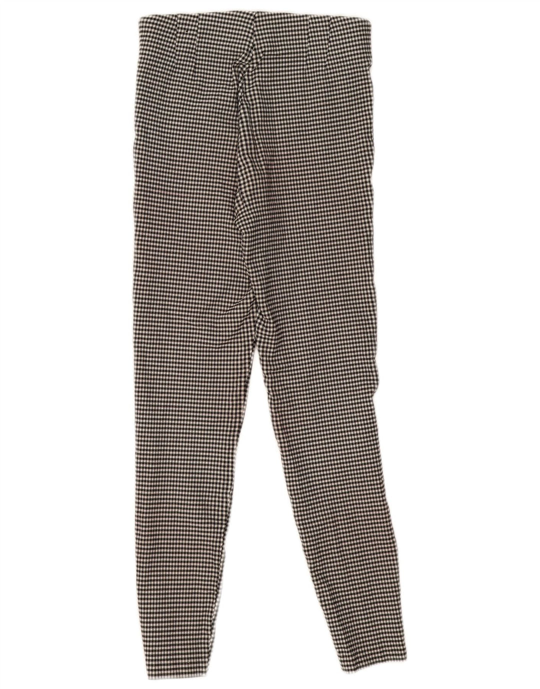 ZARA Womens Skinny Trousers Medium W28 L29 Black Gingham