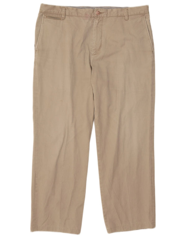 Dockers Mens Straight Chino Trousers W38 L29  Beige Cotton