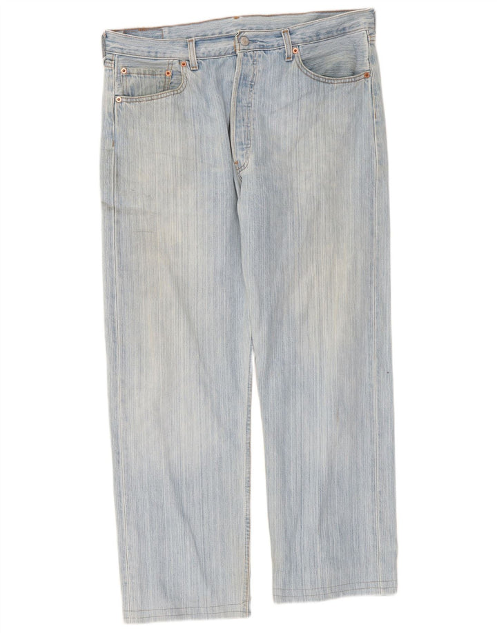 Levi's Damen 501 Straight Jeans W38 L29 Blau