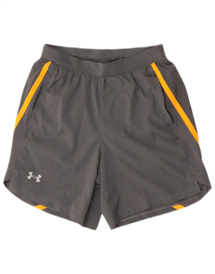 Under Armour Herren Graphic Sport Shorts Mittelgraues Colourblock-Polyester