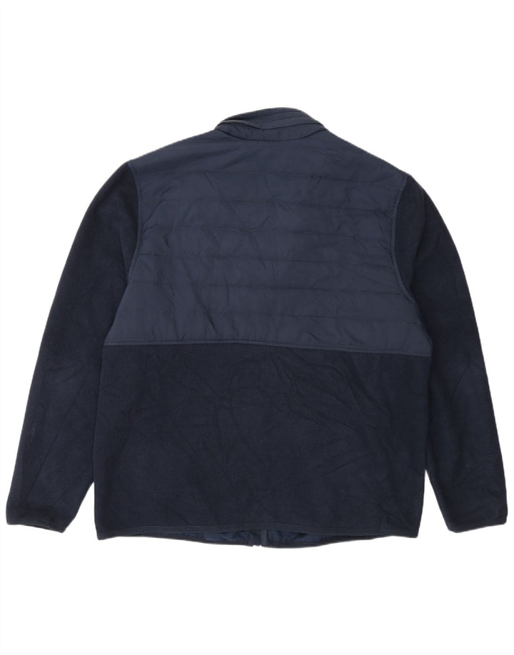 Marks & Spencer Herren-Trainingsanzug-Oberteil, Jacke, groß, Marineblau, Farbblock