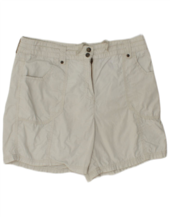 Marks & Spencer Damen Cargoshorts UK 12 Medium W30 Beige Baumwolle