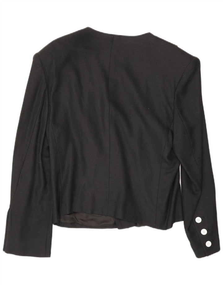 Louis Feraud Zweireihiger Damen-Blazer, Gr. 16, Größe L, Schwarz, Viskose