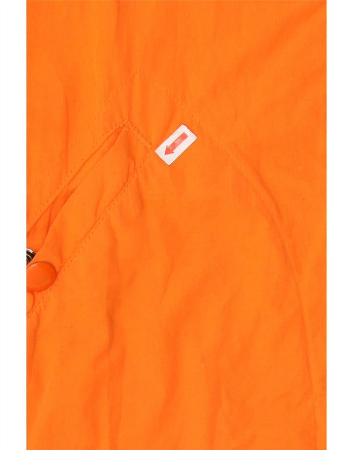 CARRERA Mens Graphic Hooded Bomber Jacket UK 36 Small Orange Cotton Vintage Carrera and Second-Hand Carrera from Messina Hembry 