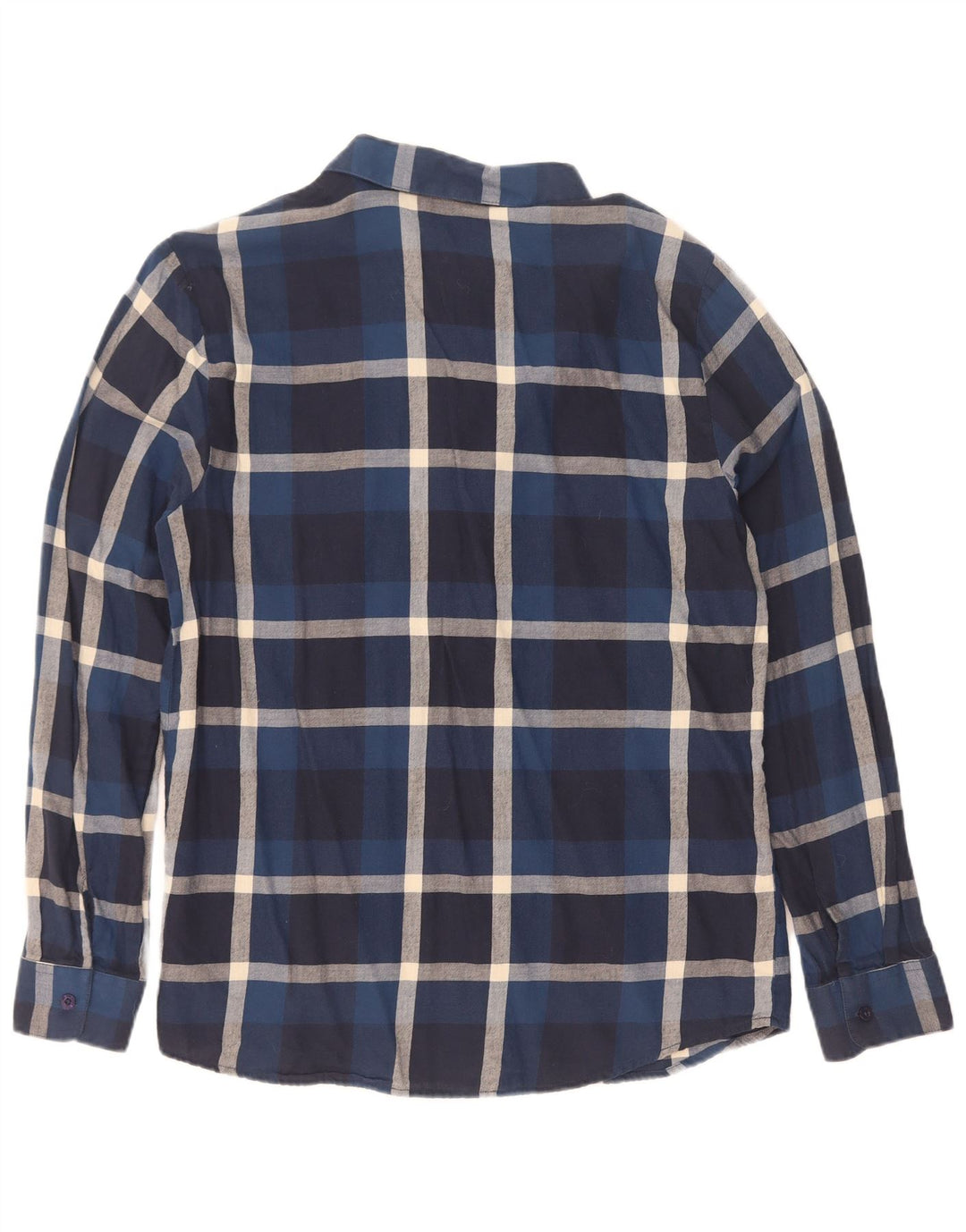 Volcom Herren-Flanellhemd, mittelblau, kariert, Baumwolle