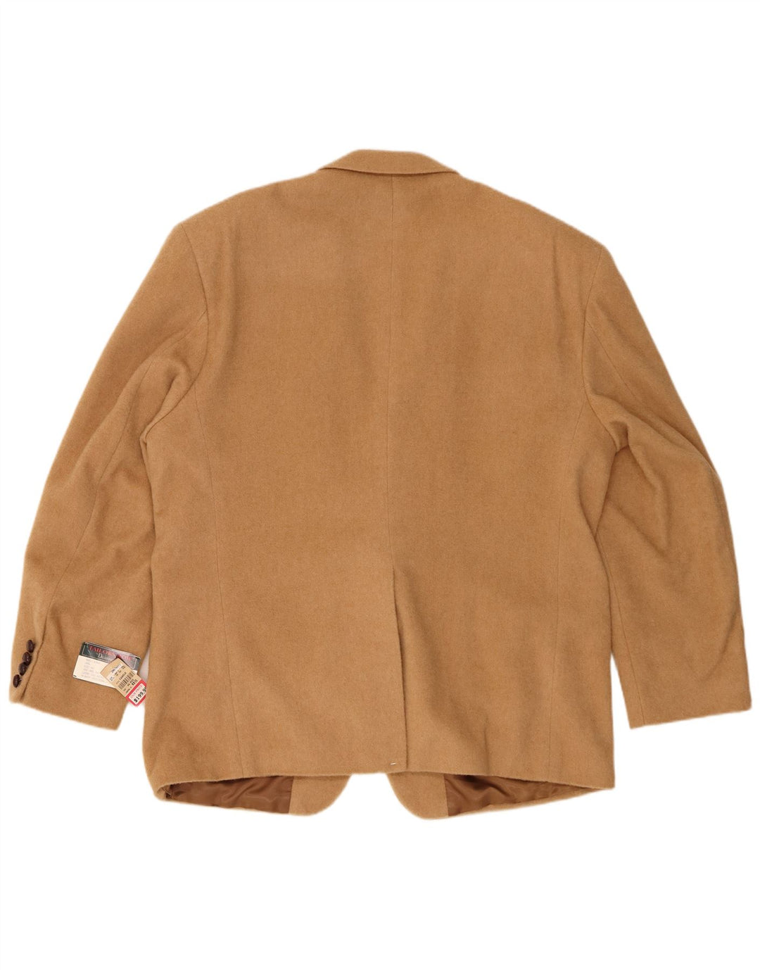 Deansgate Mens 2 Button Blazer Jacket UK 46 3XL Beige Camelhair