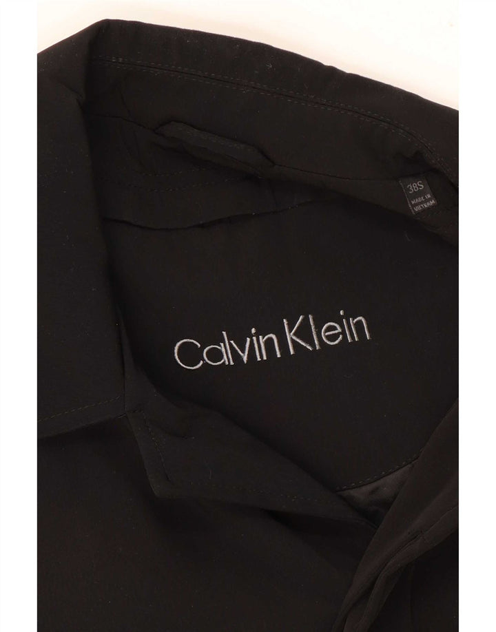 Calvin Klein Herrenmantel UK 38 Mittelschwarzes Polyester