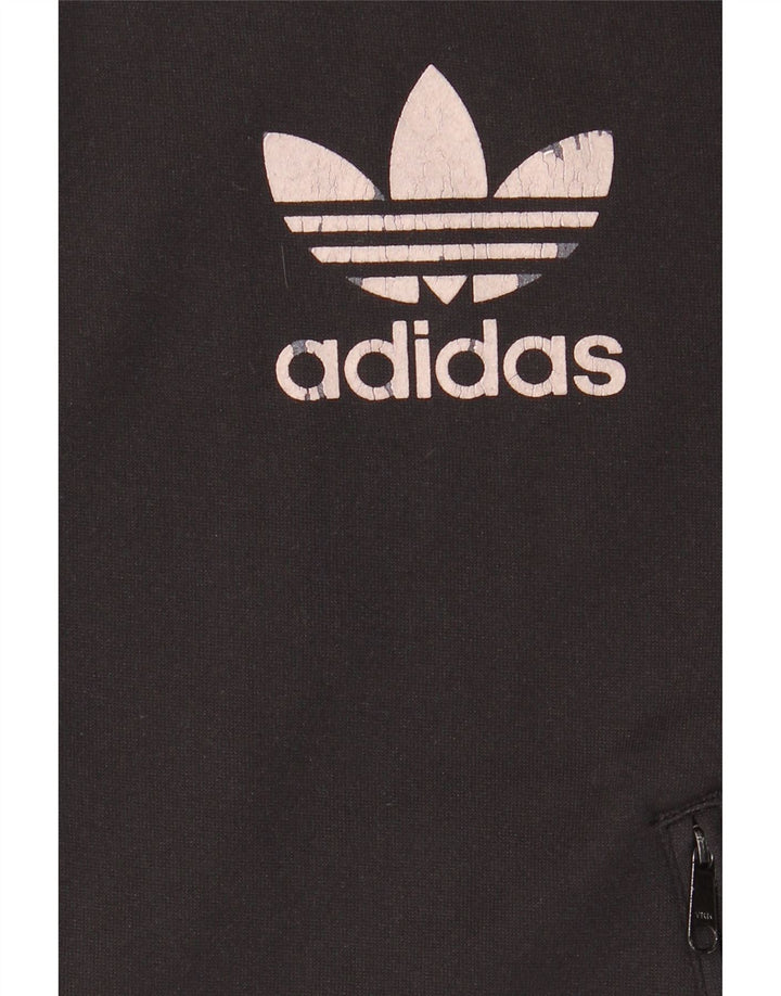 Adidas Herren Zip Hoodie Pullover Medium Schwarz Polyester