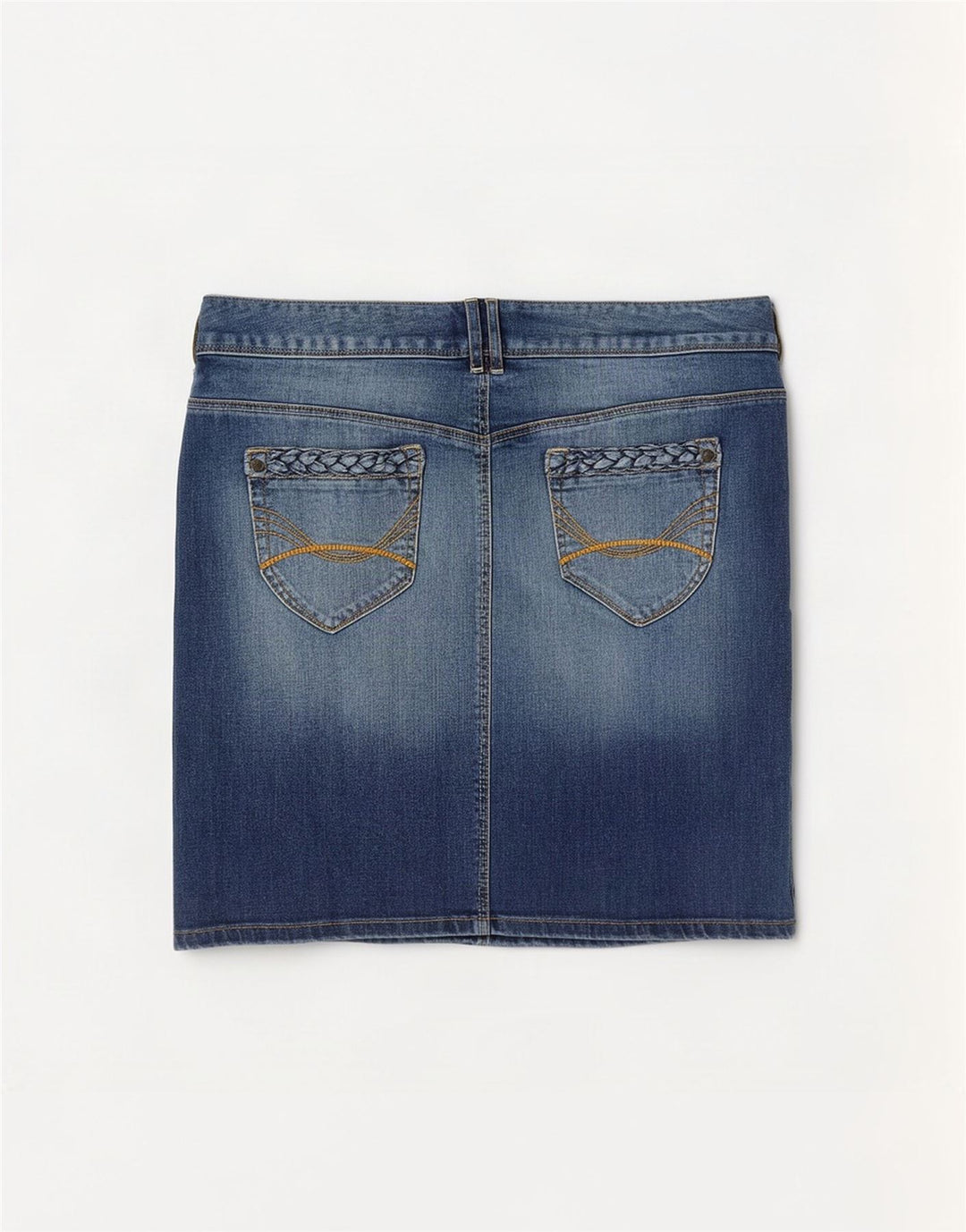 Tom Tailor Damen Mini-Jeansrock EU 40 Medium W34 Blaue Baumwolle