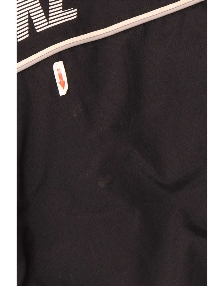 Nike Herren Graphic Hooded Windbreaker Jacke UK 42/44 Large Schwarz Polyester