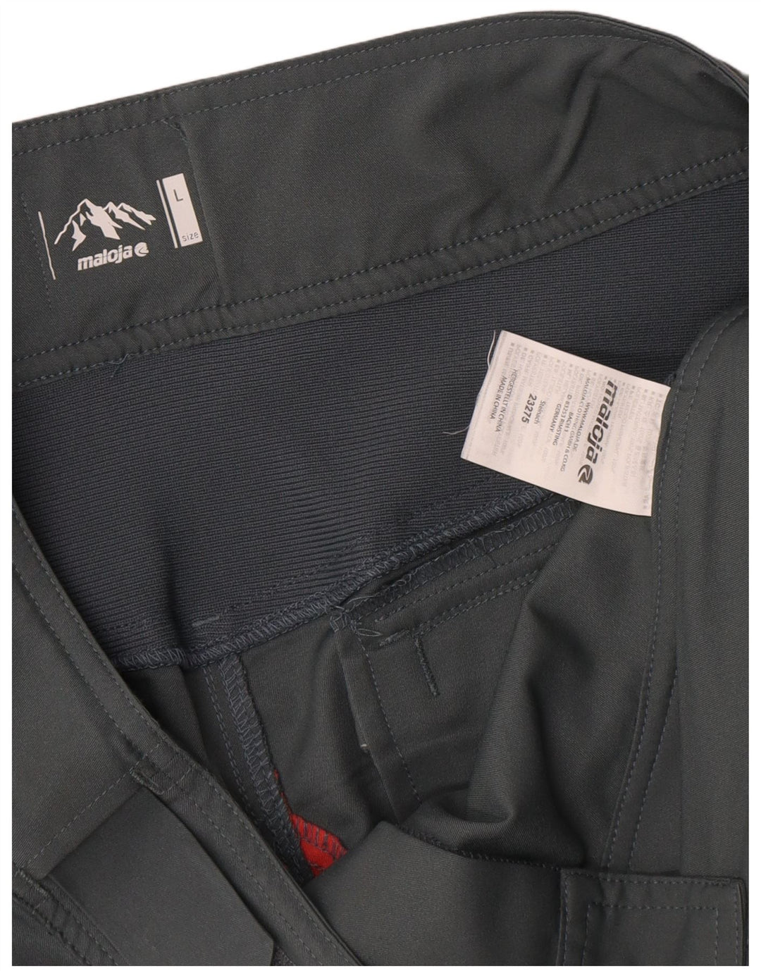 Maloja Herren Graphic Cargo Shorts Large W36 Grau Polyester