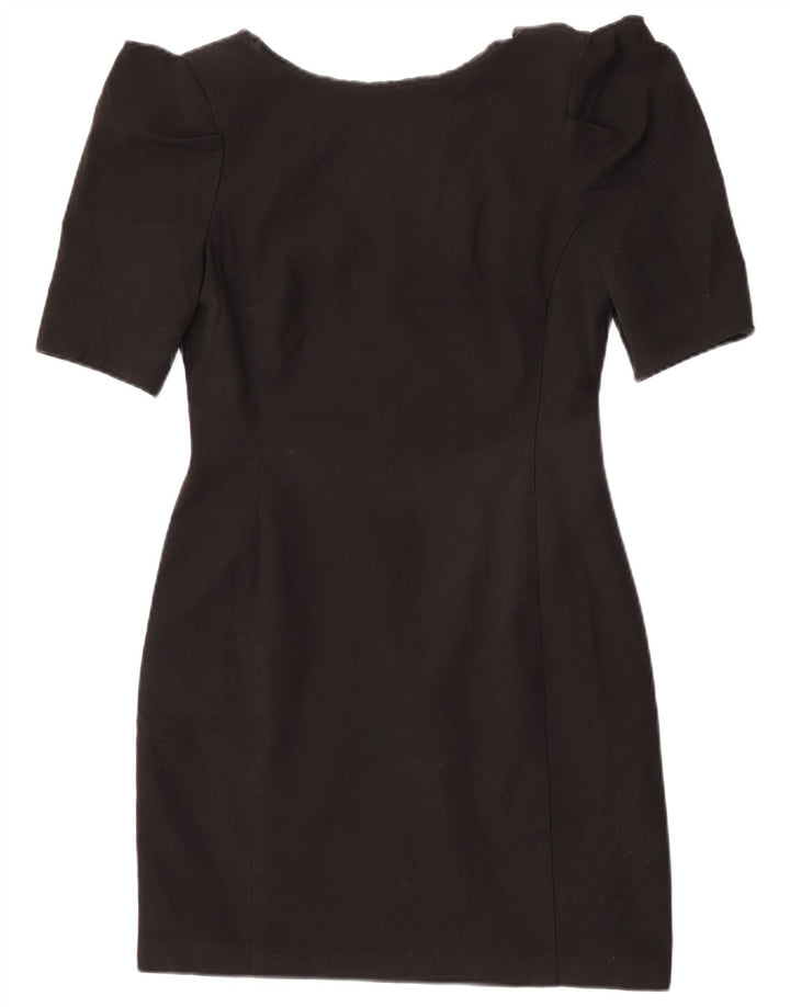 Oasis Mini-Etuikleid für Damen, UK 12, Mittelschwarz, Polyester