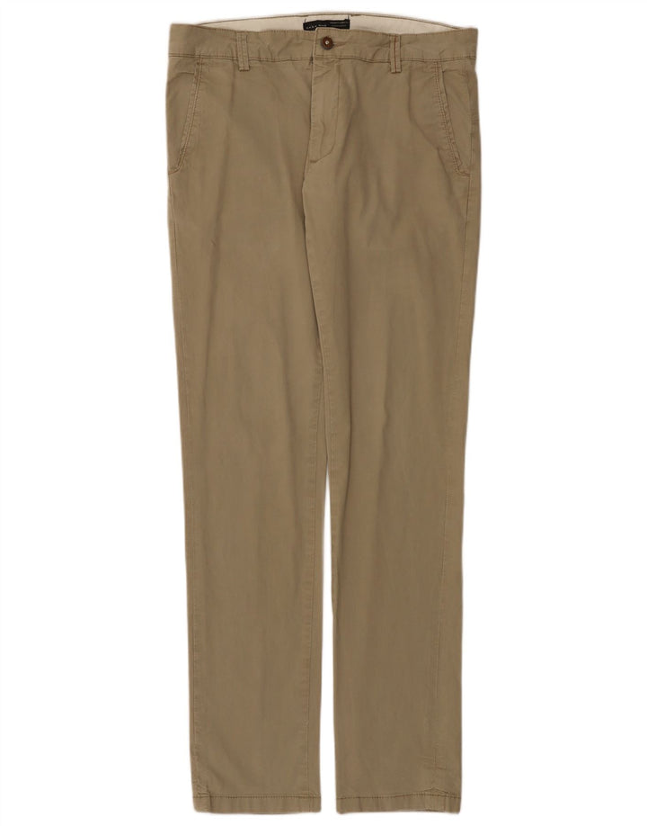 Zara Slim Chino-Hose für Herren, EU 40, M, B31, L34, Khaki