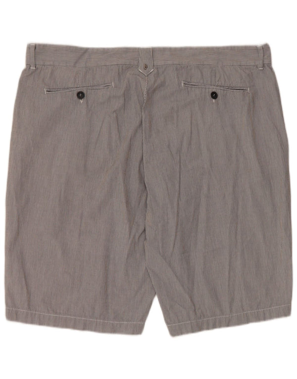 Conte of Florence Herren-Chinoshorts IT 56 3XL W40 Grauer Nadelstreifen